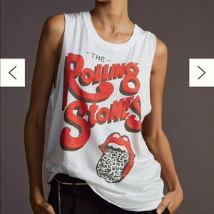 Anthropologie Letkuv Rolling Stones tank